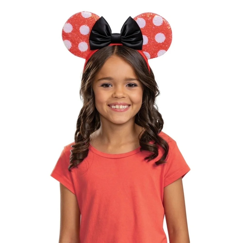Disney Minnie Mouse Ears Headband, red and black, NWOT